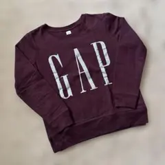 GAP 로고 스웨트 트레이너 XS 보르도