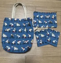 ハンドメイド ミニトート ポーチセット