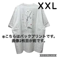 GU ONE PIECE グラフィックT チョッパー 半袖 ライトグレー XXL