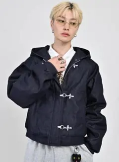 L2089　Sサイズ（navy）　トグルフックリジットアクティブジャケット