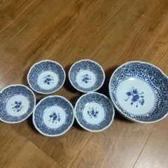 なます皿 印判 5枚 楓 紅葉 線なし 蛇の目 松竹梅 - メルカリ