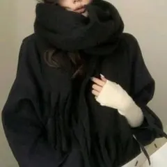 SHEIN　マフラー　黒