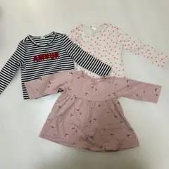 [3枚セット]超使える長袖Tシャツ 70〜cm