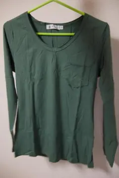 Ｔシャツ 長袖 グリーン おしゃれ レディース