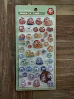 正規品 ボンボンドロップシール 和柄 だるま