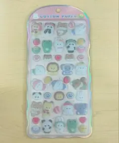 【日本正規品】コットンパフィーシール　アニマル