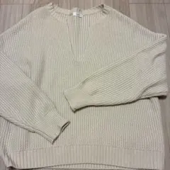LOWRYS FARM Vネック ニット セーター