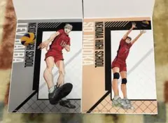 ハイキュー　クリアビジュアルポスター　灰羽、犬岡