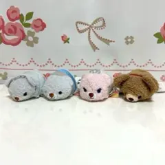 ディズニー　ツムツム　ぬいぐるみ　ユニベアシティ　4点セット