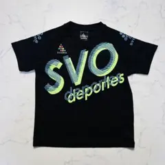 SVOLME ビッグロゴ 半袖Tシャツ ブラック 130 キッズのサムネイル