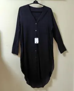 M.deux ブラック 長袖 ロングシャツのサムネイル