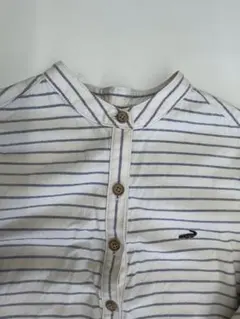 CROCODILE 【クロコダイル】ボタンダウン長袖シャツ コットン サイズＭ