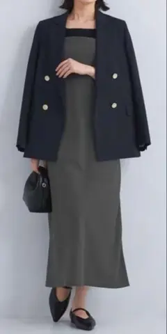 新品タグ付き　グリーンレーベルリラクシング　キャミワンピ