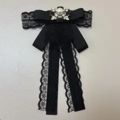 ROJITA 明日カノワンピ　黒リボンブローチ地雷