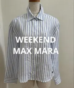 WEEKEND MaxMara リネン ストライプ 長袖シャツのサムネイル
