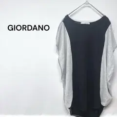 ジョルダーノ GIORDANO バイカラー 半袖カットソー ゆったり 体型カバーのサムネイル