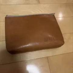 MHL レザーポーチ、茶色