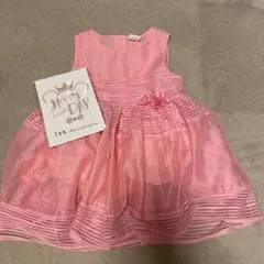 ピンク フラワー装飾 ベビードレス