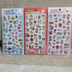 PEANUTS ジュエリードロップシール 3枚セット【即日発送】