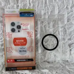 iPhone16pro 用 トリニティTurtle ハイブリッドクリアケース