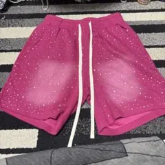 ROMWEピンク ドット柄 ショートパンツ S