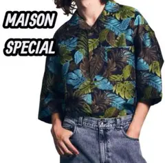 美品　MAISON SPECIAL リーフジャガードプライムオーバーシャツのサムネイル