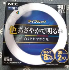 ライフルック 昼光色 30ワット形2本入 NEC
