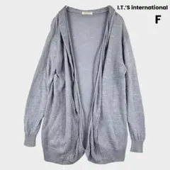 I.T.’S international リネン混 カーディガン 長袖 羽織り
