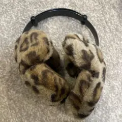 ディズニー　ヒョウ柄 耳あて　イヤーマフ