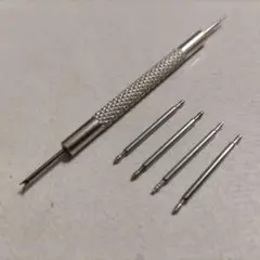 腕時計　バネ棒 4個 バネ棒外し1個 セット 　　　　サイズ 8 ～25 選択