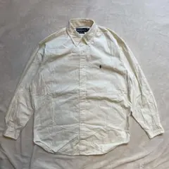 ラルフローレン blake ホフホワイト アイボリー シャツ Mサイズ 90s
