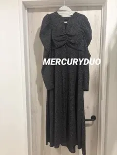 MERCURYDUO マーキュリーデュオ ボリュームスリーブ ワンピース ドット