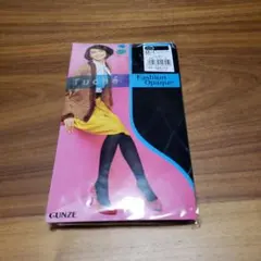 ㉕ GUNZE Tuche ラージダイヤオペーク タイツ M-L ブラック