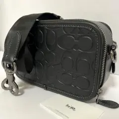 極美品✨希少COACH スターエンボス ショルダーバッグ ブラック - メルカリ