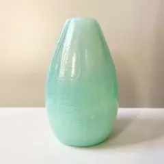 パシャバチェ 乳白色 ペールブルー ガラス 花瓶 フラワーベース - メルカリ