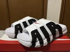 希少カラー赤黒 新品未使用 NIKE モアテン スライド サンダル 26センチ