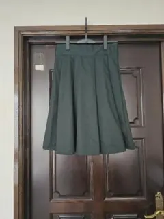 最終値下げ★ダークグリーン★プリーツ スカート L