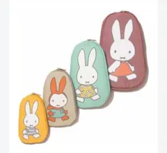 sweet2025年2月号付録 ミッフィー マトリョーシカ風ポーチ 4点セット