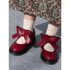 merry jenny PUリボンラバーシューズ ワインのサムネイル