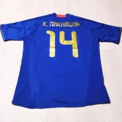 中古：公式 JFA公認 中村健剛#14 日本代表 ホーム サイズXO（XL相当）