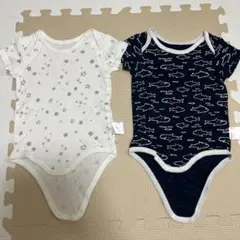赤ちゃん本舗 半袖メッシュボディースーツ80 ２枚セット