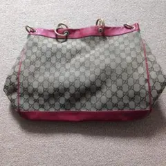 Gucci ショルダーバッグ ベージュ/レッド