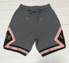 NIKE JORDAN ジョーダン ハーフパンツ XS グレー×ピンク バスケ