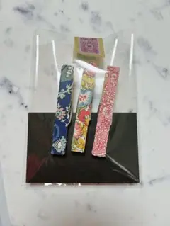 リバティ　ハンドメイド　クリップ3本