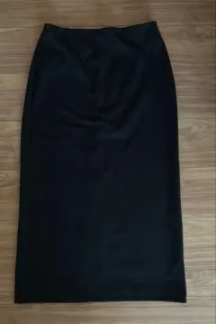 UNIQLO C クレープジャージーナロースカート ブラックL