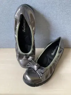 Balancoire メタリック　バレエシューズ　リボンのサムネイル