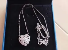 最高級モアサナイト　モアッサナイト　ハートネックレス　人工　ダイヤモンド