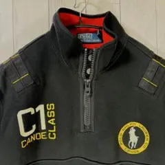 【RALPH LAUREN】ポロラルフローレン　L　スウェット　ハーフジップ