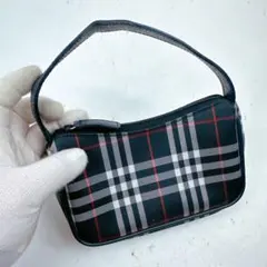 BURBERRY バーバリー チェック柄 アクセサリーポーチ ミニバッグ