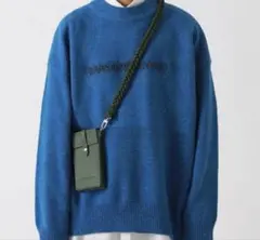 m.p studious クルーネックニット　ブルーのサムネイル